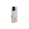 Guess GUHCP16SM4DGPP pevné puzdro silikónové logo Strass 4G pre Apple iPhone 16 6,1 palca ružové
