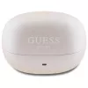 Guess Capsule Printed Logo - slúchadlá Bluetooth TWS ANC & ENC + nabíjacie puzdro (ružové)