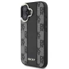 DKNY DKHMP16MPCPVSLK pevné puzdro pre iPhone 16 Plus 6.7 čierna so vzorom šachovnice MagSafe