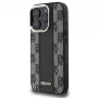 DKNY DKHMP16LPCPVSLK pevné puzdro pre Apple iPhone 16 Pro, 6,3 palca, čierna, károvaný vzor, MagSafe