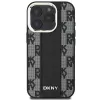 DKNY DKHMP16LPCPVSLK pevné puzdro pre Apple iPhone 16 Pro, 6,3 palca, čierna, károvaný vzor, MagSafe