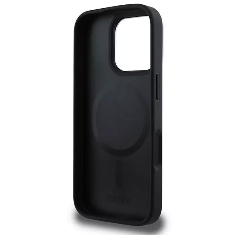 DKNY DKHMP16XPCPVSLK pevné puzdro so vzorom šachovnice MagSafe pre iPhone 16 Pro Max 6.9 čierna