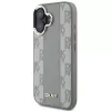 DKNY DKHMP16SPCPVSLE pevné puzdro pre Apple iPhone 16, béžový károvaný vzor s MagSafe