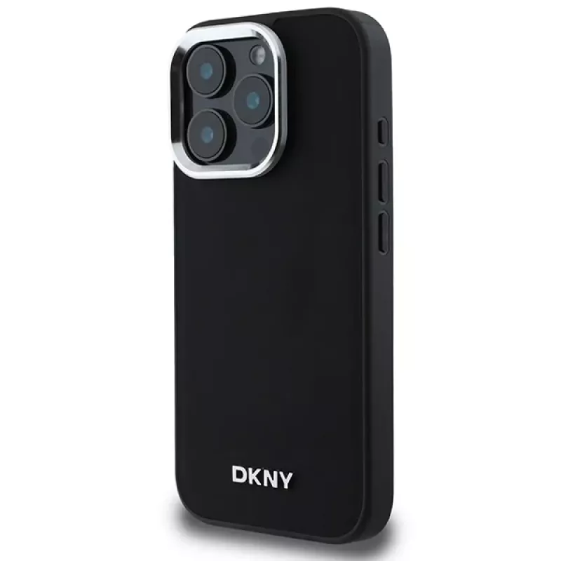 DKNY DKHMP16XPSCMCLK pevné puzdro pre Apple iPhone 16 Pro Max 6,9 palca čierna strieborné logo MagSafe