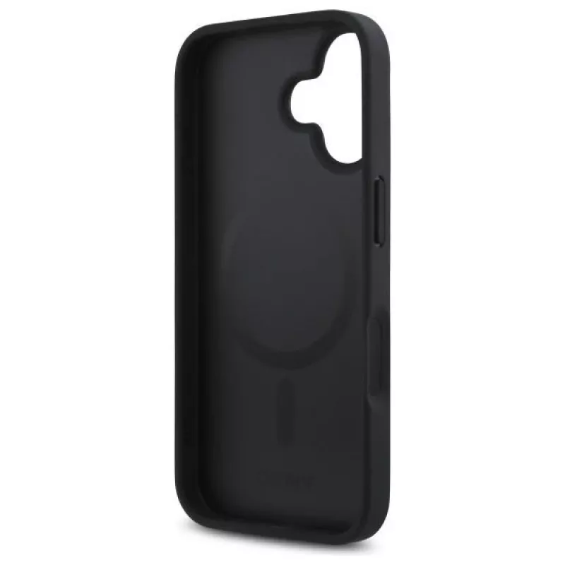 DKNY DKHMP16SPSHRPSK pevné puzdro pre iPhone 16 6.1 čierna vzor opakujúcich sa log Stack MagSafe
