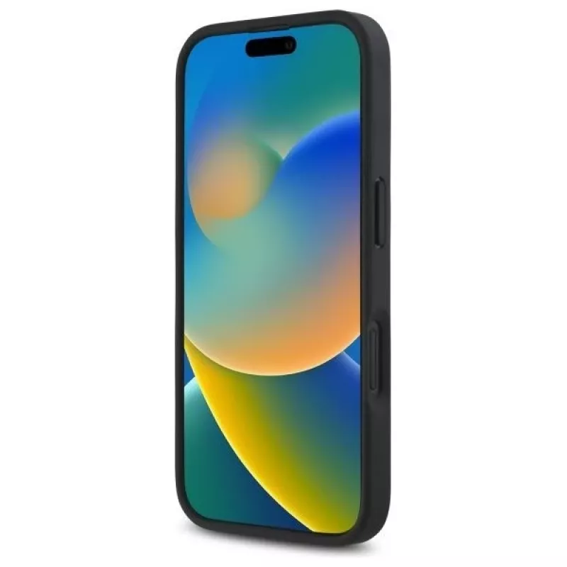 DKNY DKHMP16SPSHRPSK pevné puzdro pre iPhone 16 6.1 čierna vzor opakujúcich sa log Stack MagSafe