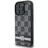 DKNY DKHCP16XPCPTSSK pevné puzdro pre iPhone 16 Pro Max 6,9 palca čierna károvaný vzor a potlačené pruhy