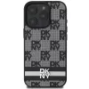 DKNY DKHCP16XPCPTSSK pevné puzdro pre iPhone 16 Pro Max 6,9 palca čierna károvaný vzor a potlačené pruhy