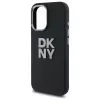 DKNY DKHCP16SSMCBSK pevné puzdro pre iPhone 16 6.1 tekutý silikón kovové logo čierna