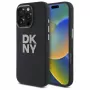 DKNY DKHCP16LSMCBSK pevné puzdro z tekutého silikónu s kovovým logom pre Apple iPhone 16 Pro 6,3 palca čierna