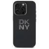 DKNY DKHCP16XSMCBSK pevné puzdro pre iPhone 16 Pro Max 6,9 palca tekutý silikón kovové logo – čierna