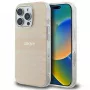 DKNY DKHMP16LHRHSEP pevné puzdro pre Apple iPhone 16 Pro 6,3 palca ružová vzor opakujúcej sa textúry a pruh MagSafe