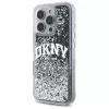 DKNY DKHCP16XLBNAEK iPhone 16 Pro Max 6,9 palca pevné puzdro tekutý gliter arch logo čierna
