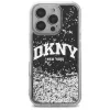 DKNY DKHCP16XLBNAEK iPhone 16 Pro Max 6,9 palca pevné puzdro tekutý gliter arch logo čierna