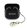 Guess Glossy Effect Printed Classic Logo & Charm TWS Bluetooth slúchadlá s nabíjacím puzdrom (čierna)