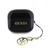 Guess Glossy Effect Printed Classic Logo & Charm TWS Bluetooth slúchadlá s nabíjacím puzdrom (čierna)