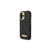 Guess GUHMP16SU4GPRK iPhone 16 6.1 pevné puzdro 4G Logo Plate MagSafe čierna
