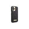 Guess GUHMP16SU4GPRK iPhone 16 6.1 pevné puzdro 4G Logo Plate MagSafe čierna
