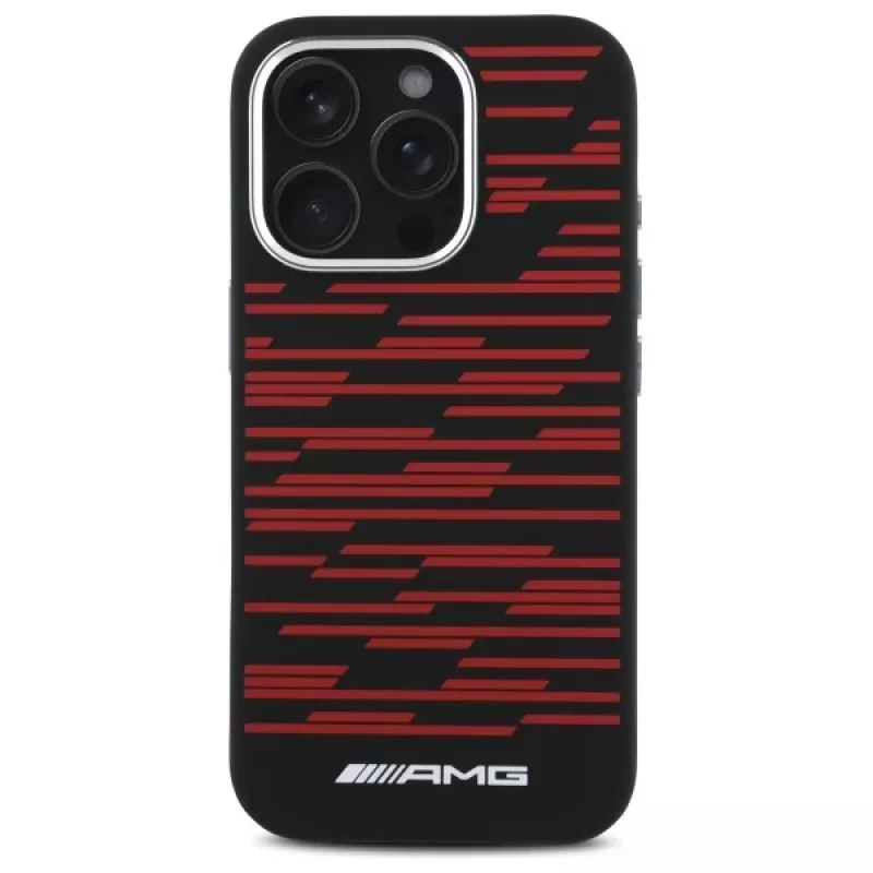 AMG AMHMP16X24SSRRK pevné puzdro pre Apple iPhone 16 Pro Max 6,9 inch silikónové Graphics MagSafe čierna