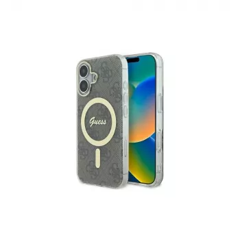 Guess GUHMP16SH4STW iPhone 16 6.1 pevné puzdro IML 4G MagSafe hnedá