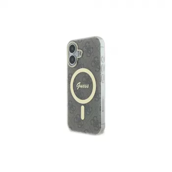 Guess GUHMP16SH4STW iPhone 16 6.1 pevné puzdro IML 4G MagSafe hnedá