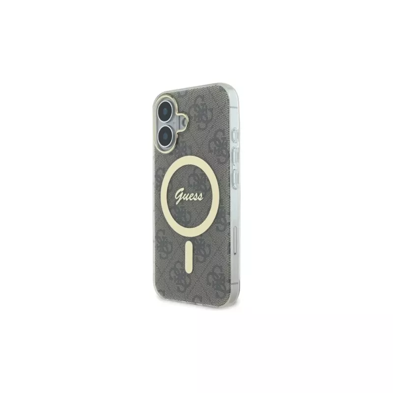 Guess GUHMP16SH4STW iPhone 16 6.1 pevné puzdro IML 4G MagSafe hnedá