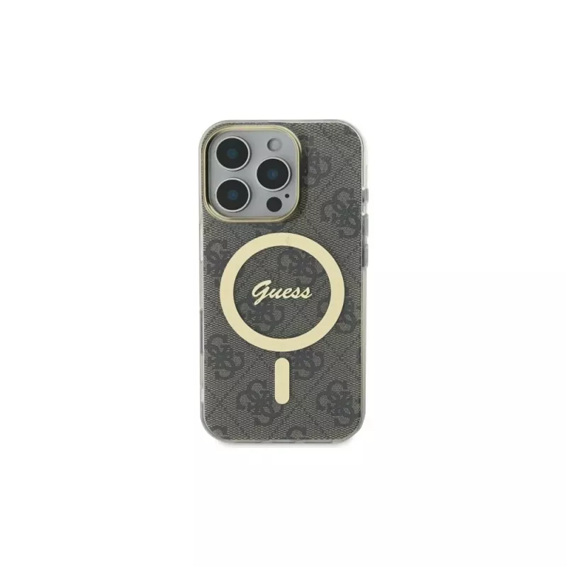 Guess GUHMP16LH4STW iPhone 16 Pro 6.3 pevné puzdro IML 4G MagSafe hnedá