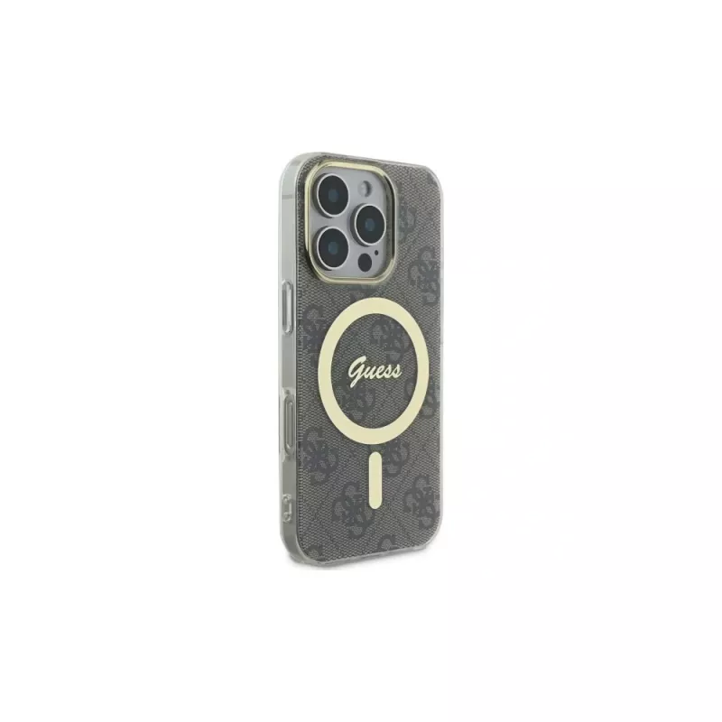 Guess GUHMP16LH4STW iPhone 16 Pro 6.3 pevné puzdro IML 4G MagSafe hnedá