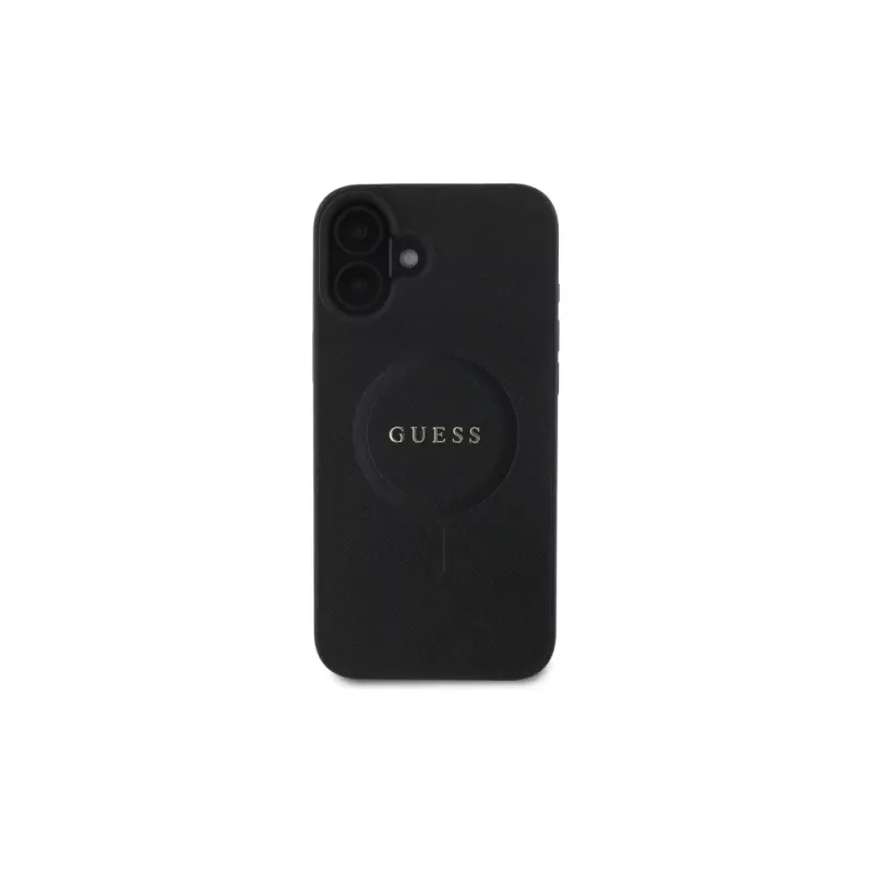 Guess GUHMP16SPSAHMCK Saffiano Classic Logo MagSafe pevné puzdro pre iPhone 16 6,1