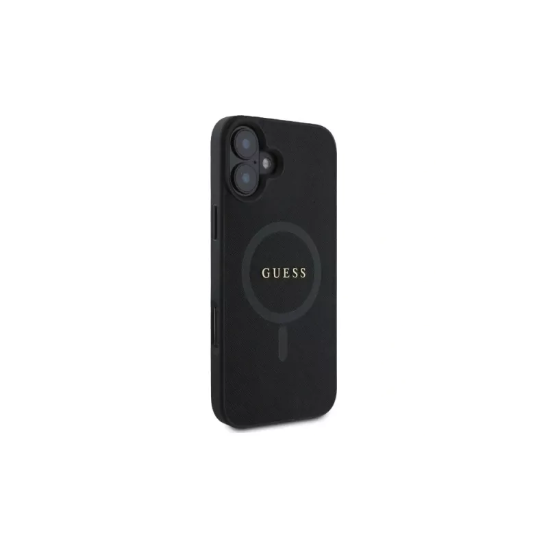 Guess GUHMP16SPSAHMCK Saffiano Classic Logo MagSafe pevné puzdro pre iPhone 16 6,1