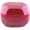 Guess 4G Printed Logo True Wireless slúchadlá s nabíjacím puzdrom - fuchsia iridescent