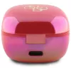 Guess 4G Printed Logo True Wireless slúchadlá s nabíjacím puzdrom - fuchsia iridescent