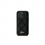 Guess GUHCP16SPSQSQSK iPhone 16 6.1 pevné puzdro Quilted Metal Logo čierna
