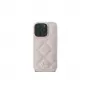 Guess GUHCP16SPSQSQSP iPhone 16 6,1 inch puzdro ružové prešívané kovové logo