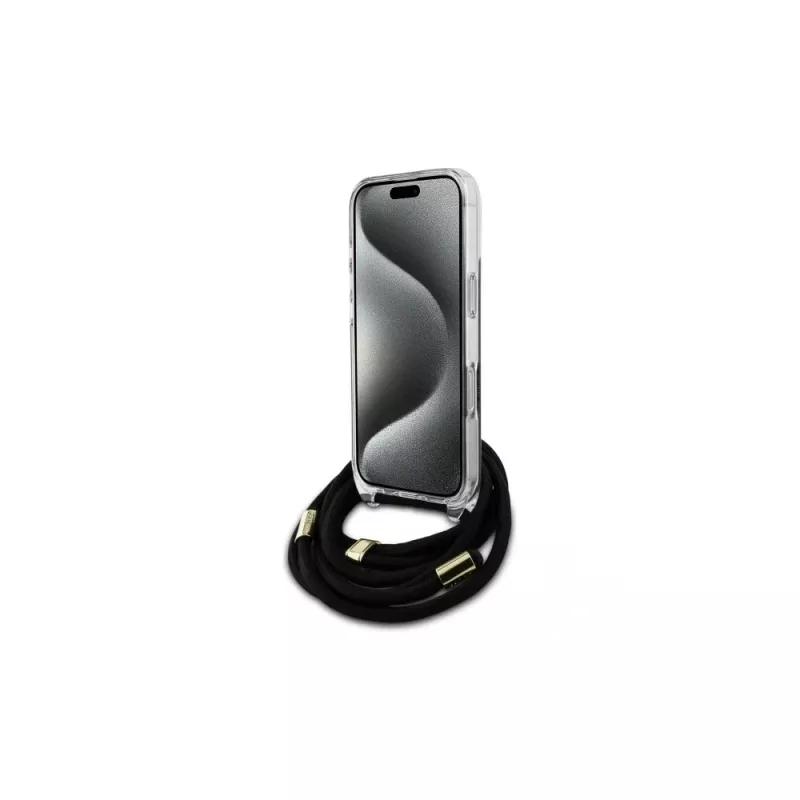 Guess GUHCP16XHC4SEK iPhone 16 Pro Max 6.9 puzdro crossbody šnúrka 4G print čierne