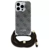 Guess GUHCP16LHC4SEW iPhone 16 Pro puzdro crossbody šnúrka 4G print hnedé
