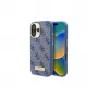 Guess GUHMP16SU4GPRB iPhone 16 6.1 puzdro modré 4G Logo Plate MagSafe