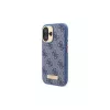 Guess GUHMP16SU4GPRB iPhone 16 6.1 puzdro modré 4G Logo Plate MagSafe