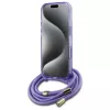 Guess GUHMP16LHCTSGNSU iPhone 16 Pro 6,3 inch fialové puzdro crossbody šnúrka Script MagSafe