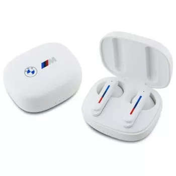 BMW BMBEMIATP20LOH True Wireless Stereo (TWS) Bluetooth 5.1 in-ear slúchadlá s nabíjacím puzdrom - biele