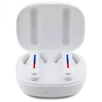 BMW BMBEMIATP20LOH True Wireless Stereo (TWS) Bluetooth 5.1 in-ear slúchadlá s nabíjacím puzdrom - biele