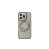 Guess GUHMP16LHFWFCK iPhone 16 Pro puzdro IML Flowers Wreath MagSafe čierne