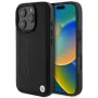 BMW Hot Stamp kožené puzdro pre iPhone 16 Pro 6,3