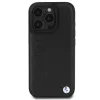 BMW Hot Stamp kožené puzdro pre iPhone 16 Pro 6,3 inch čierne