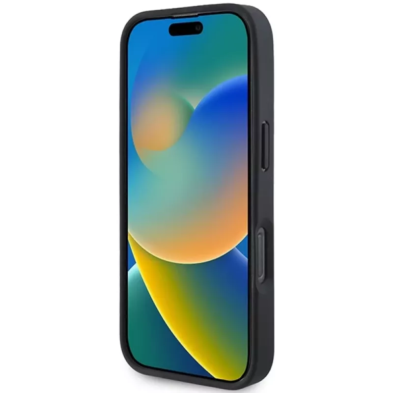BMW Hot Stamp kožené puzdro pre iPhone 16 Pro 6,3 inch čierne