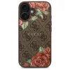 Guess GUHMP16SP4ROPEMCW puzdro pre Apple iPhone 16 6,1 inch hnedé 4G Flowers Print MagSafe