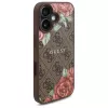 Guess GUHMP16SP4ROPEMCW puzdro pre Apple iPhone 16 6,1 inch hnedé 4G Flowers Print MagSafe