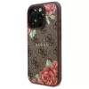 Guess GUHMP16LP4ROPEMCW iPhone 16 Pro puzdro 4G Flowers Print MagSafe hnedé