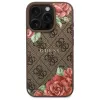 Guess GUHMP16LP4ROPEMCW iPhone 16 Pro puzdro 4G Flowers Print MagSafe hnedé