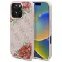 Guess GUHMP16LP4ROPEMCP pevné puzdro pre iPhone 16 Pro 6,3 inch ružové 4G Flowers Print MagSafe